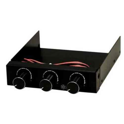 Silverstone Fp33b Negro Frontal Regulador De Ventiladores